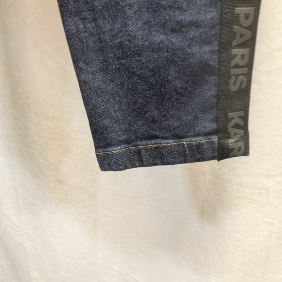 NWT!! Karl Lagerfeld Paris Women's Indigo Dark Wash Straight Leg Jeans Size 6 - Picture 5 of 11